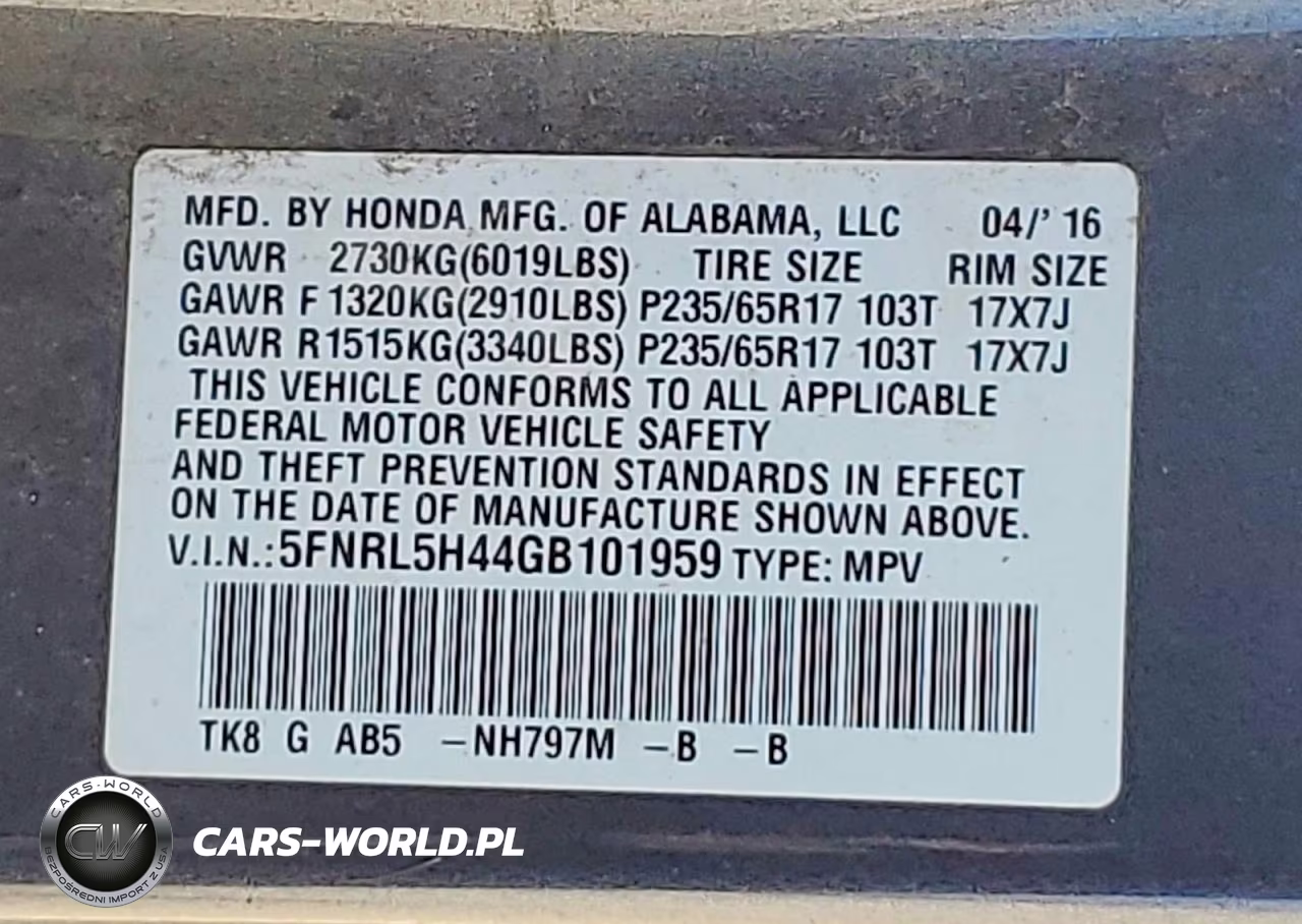 2016 Honda Odyssey Ex VIN:5FNRL5H44GB101959 - 14