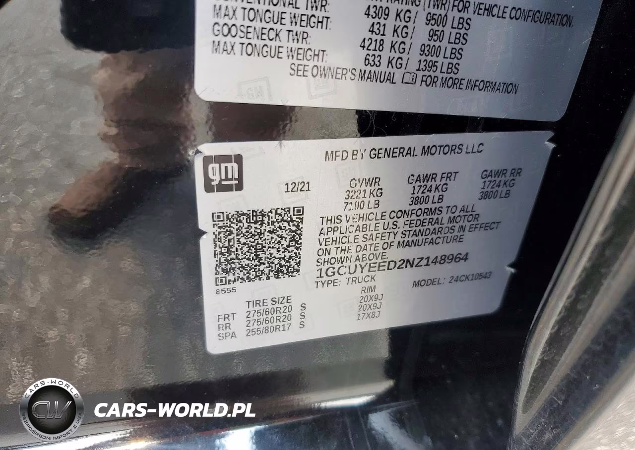 2022 Chevrolet Silverado Ltd K1500 Rst VIN:1GCUYEED2NZ148964 - 12