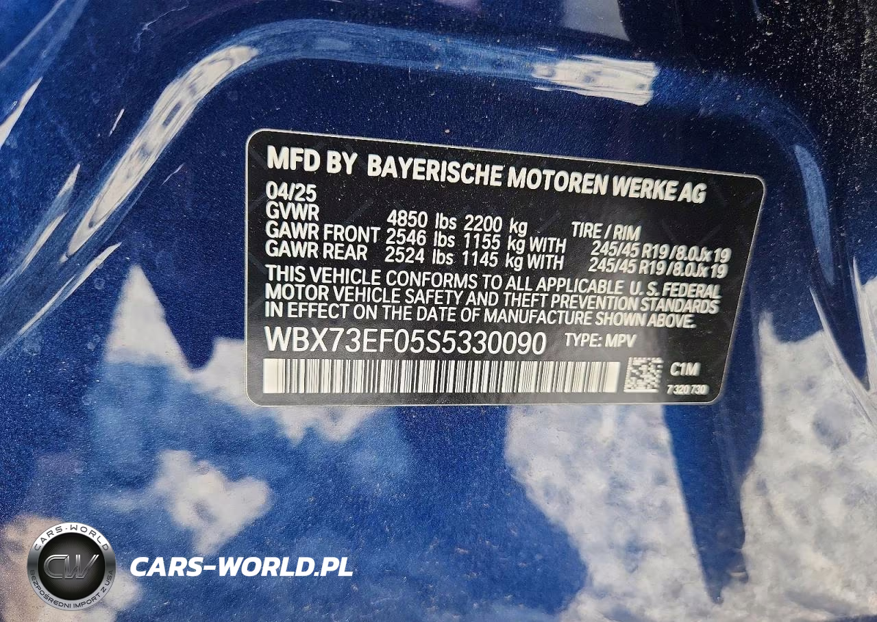 2025 BMW X1 xDrive28I VIN:WBX73EF05S5330090 - 13