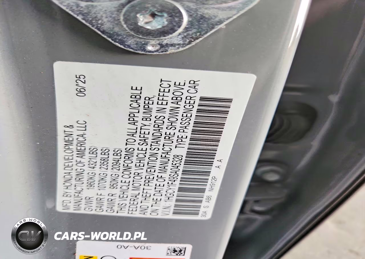 2025 Honda Accord Se VIN:1HGCY1F49SA045328 - 13