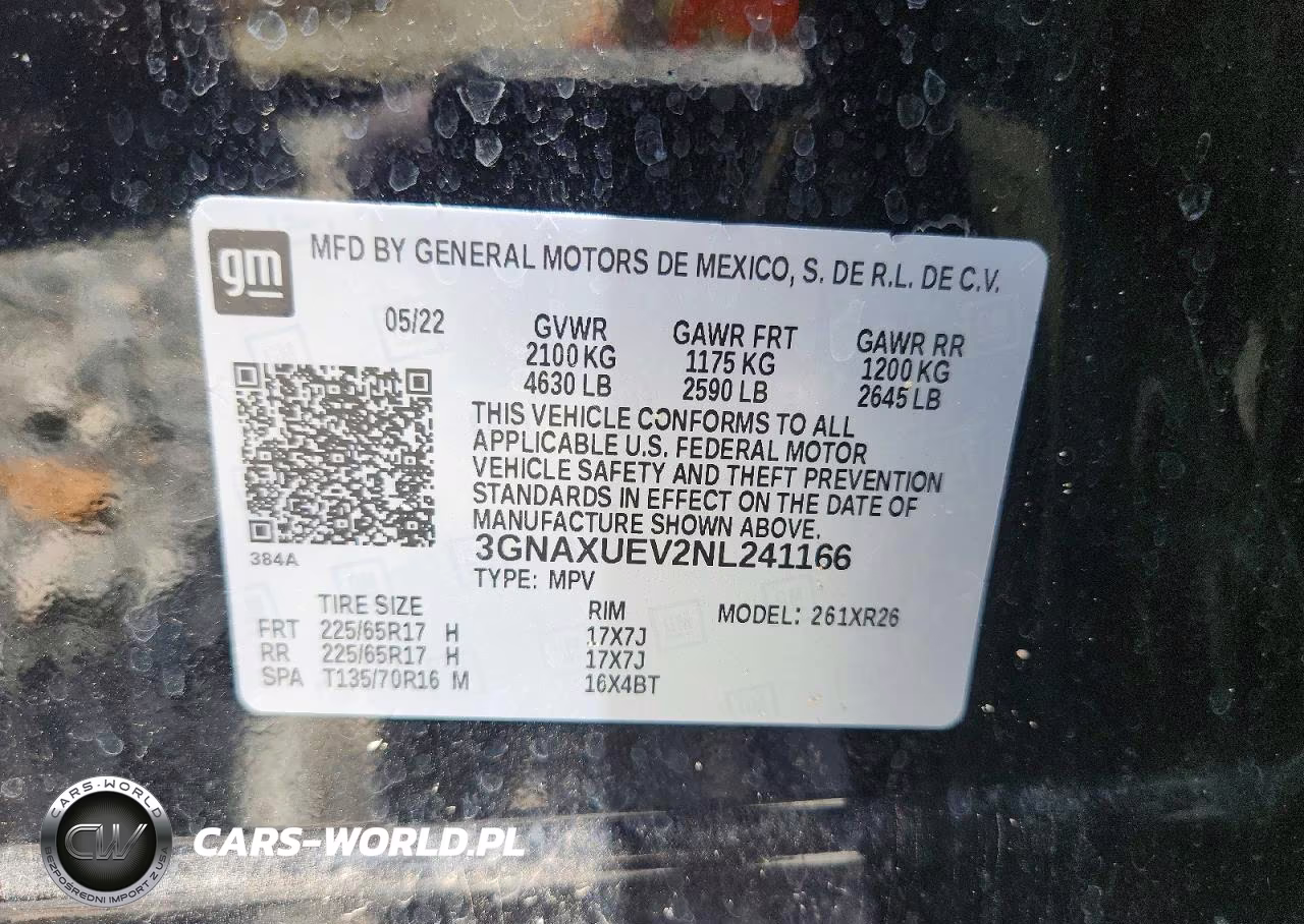 2022 Chevrolet Equinox Lt VIN:3GNAXUEV2NL241166 - 13