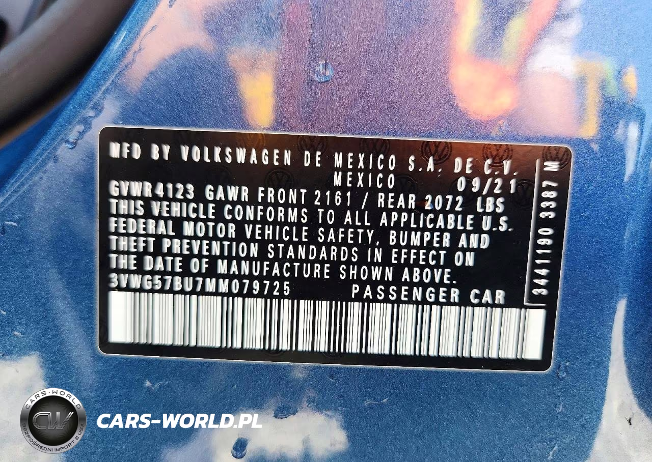 2021 Volkswagen Jetta Sel Premium VIN:3VWG57BU7MM079725 - 12