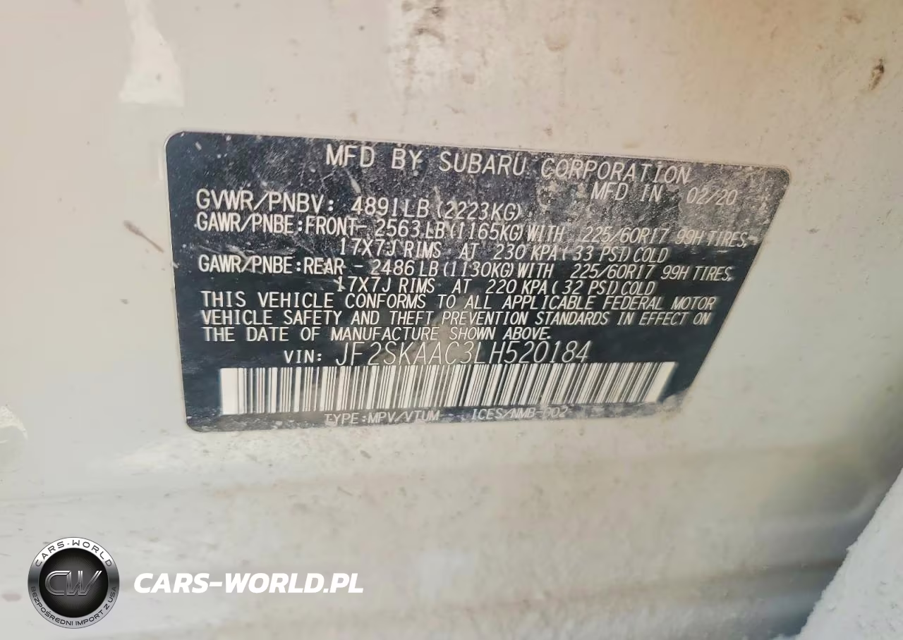 2020 Subaru Forester VIN:JF2SKAAC3LH520184 - 13