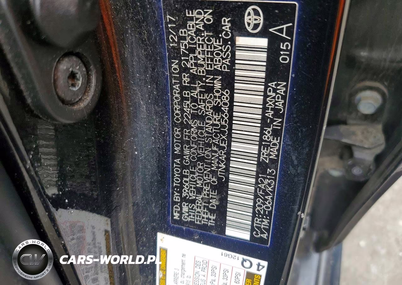 2018 Toyota Corolla Im Base VIN:JTNKARJEXJJ564086 - 12