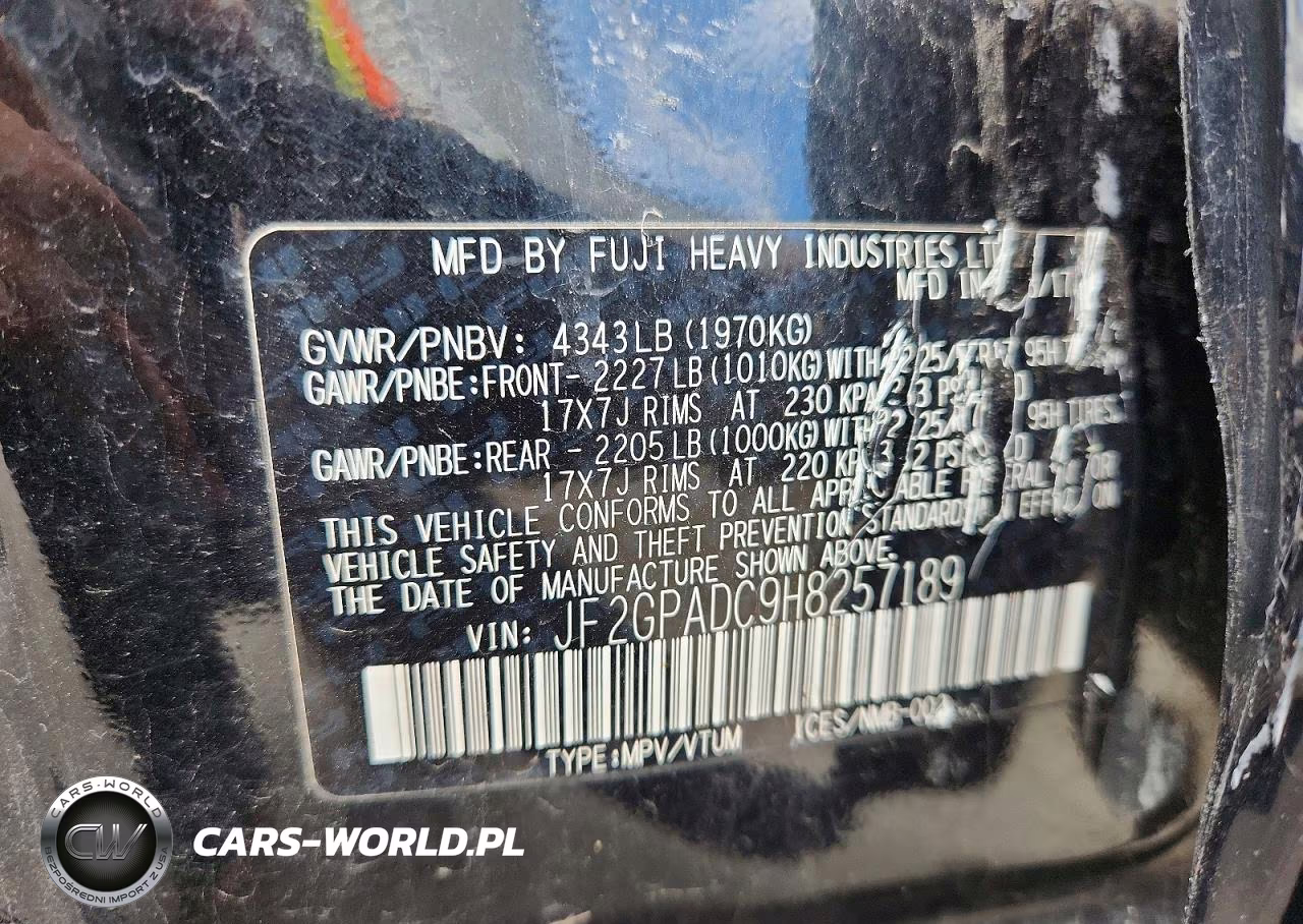 2017 Subaru Crosstrek Premium VIN:JF2GPADC9H8257189 - 13