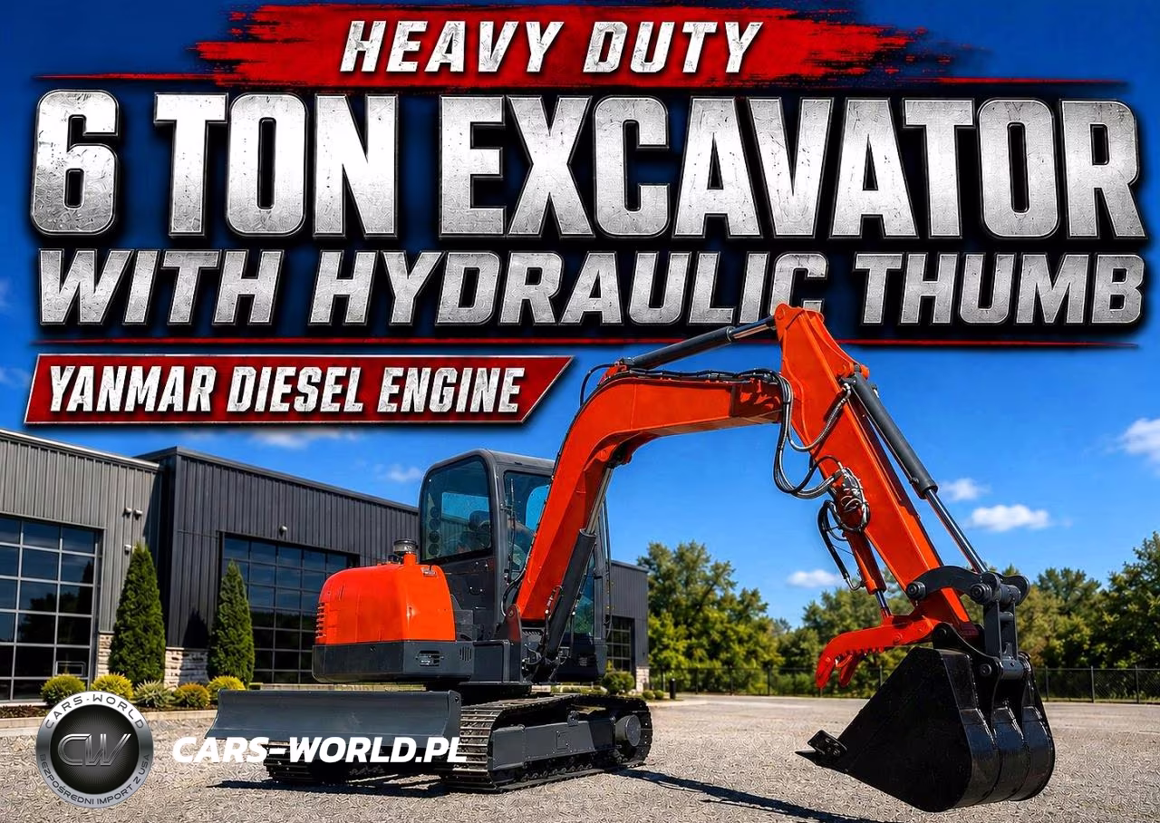 2024 6 Ton Mini Excavator + Hydraulic Thumb Yanmar Motor – zdjęcie 1 z 10