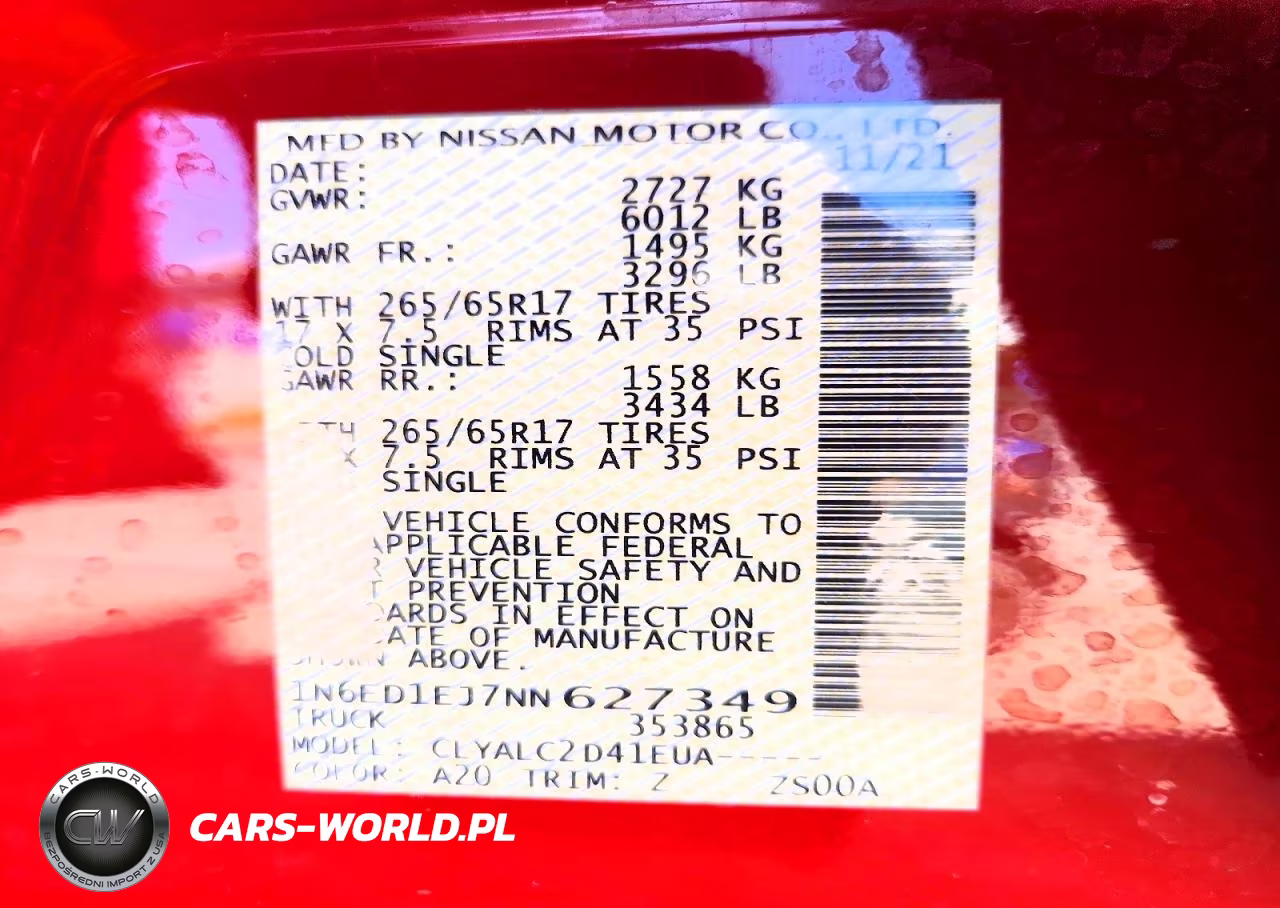 2022 Nissan Frontier Sv VIN:1N6ED1EJ7NN627349 - 13