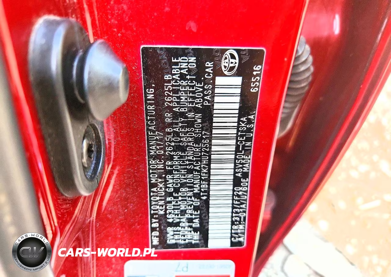 2017 Toyota Camry Se VIN:4T1BF1FK7HU725617 - 12