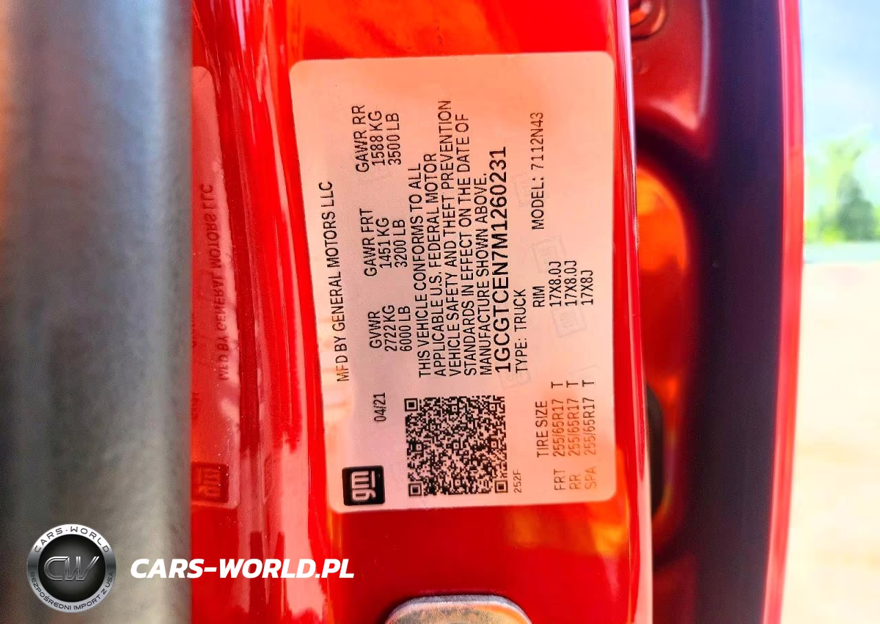 2021 Chevrolet Colorado Lt VIN:1GCGTCEN7M1260231 - 12