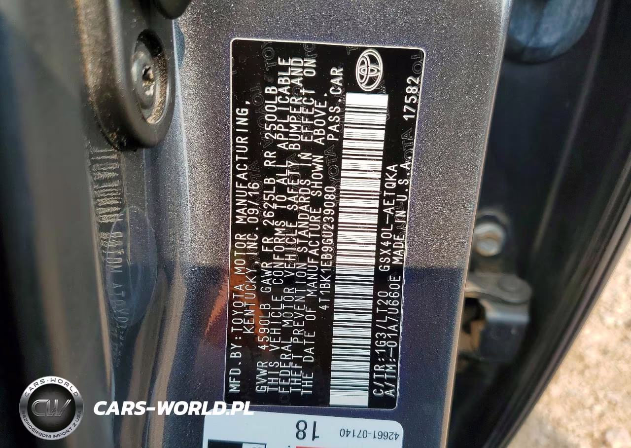 2016 Toyota Avalon Touring VIN:4T1BK1EB9GU239080 - 12