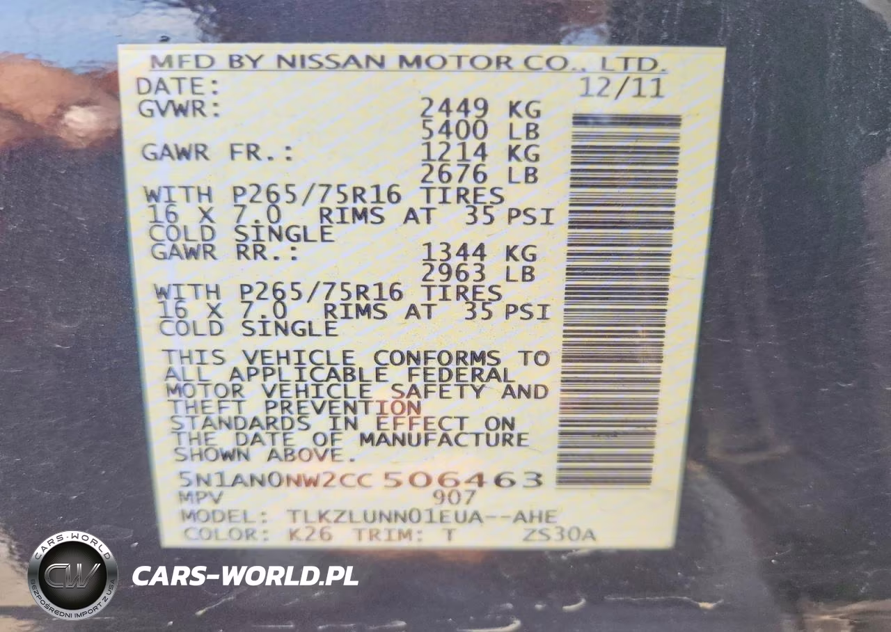 2012 Nissan Xterra X VIN:5N1AN0NW2CC506463 - 12