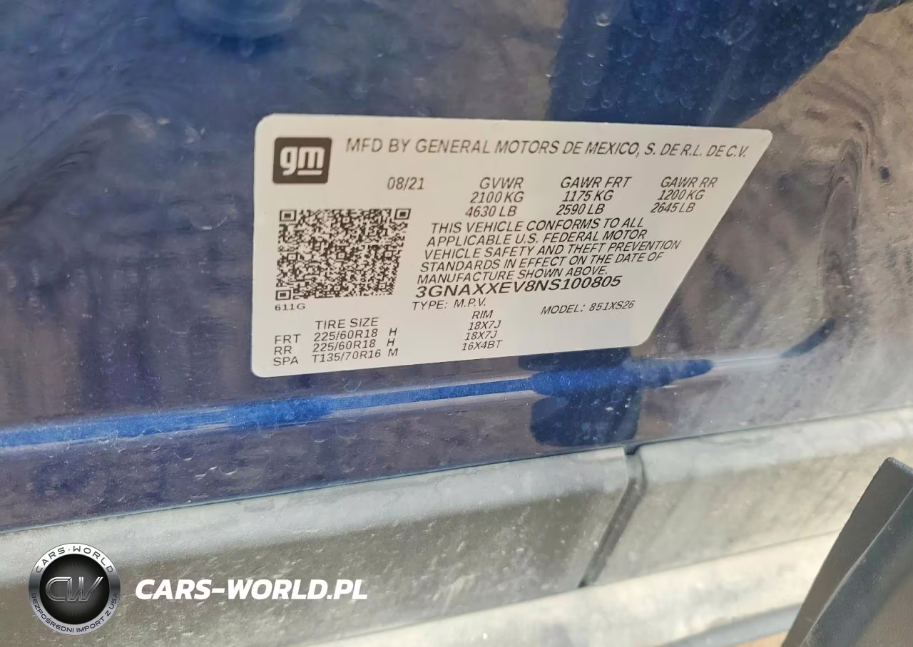 2022 Chevrolet Equinox Premier VIN:3GNAXXEV8NS100805 - 13