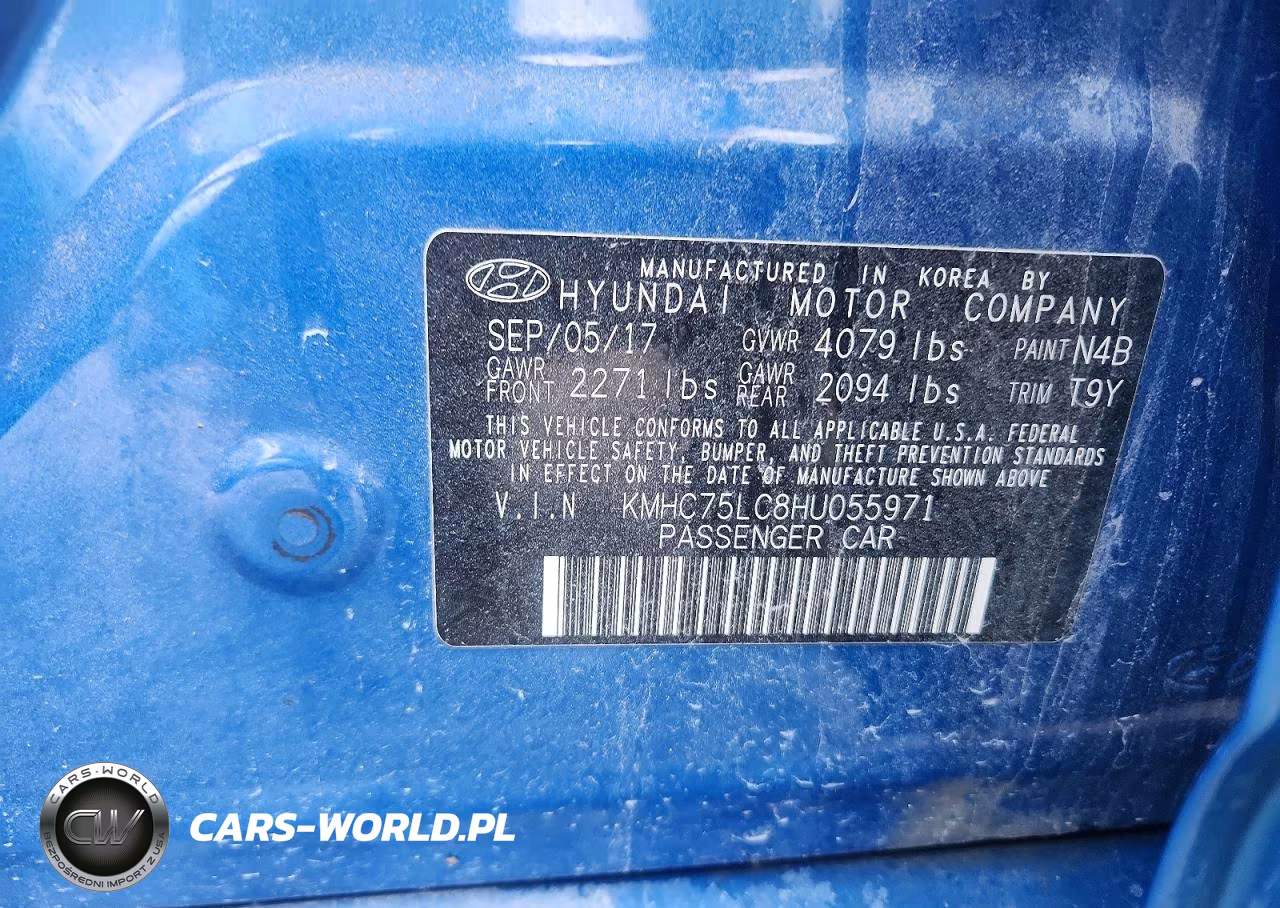 2017 Hyundai Ioniq Sel VIN:KMHC75LC8HU055971 - 14