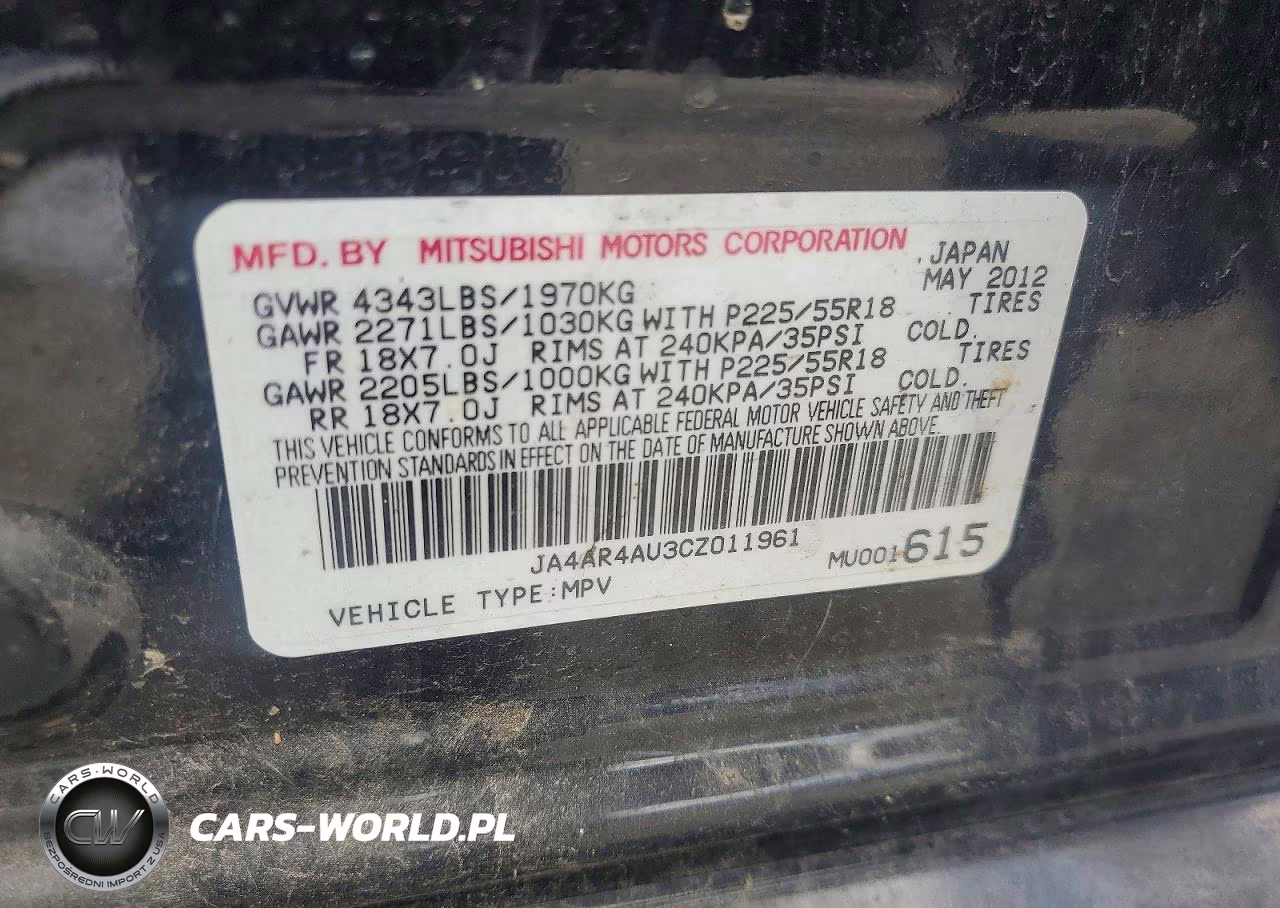 2012 Mitsubishi Outlander Sport Se VIN:JA4AR4AU3CZ011961 - 13