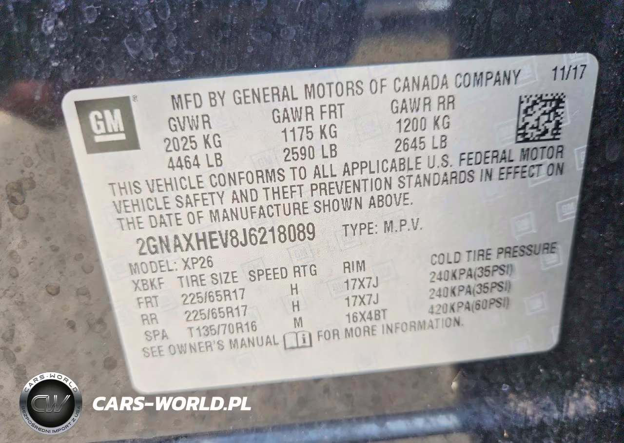 2018 Chevrolet Equinox Ls VIN:2GNAXHEV8J6218089 - 14