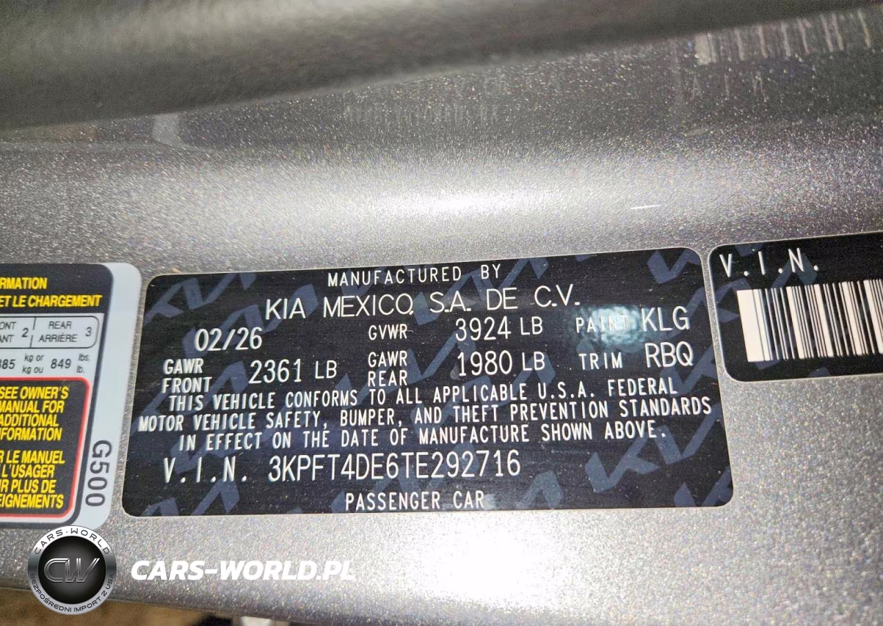 2026 Kia K4 VIN:3KPFT4DE6TE292716 - 12