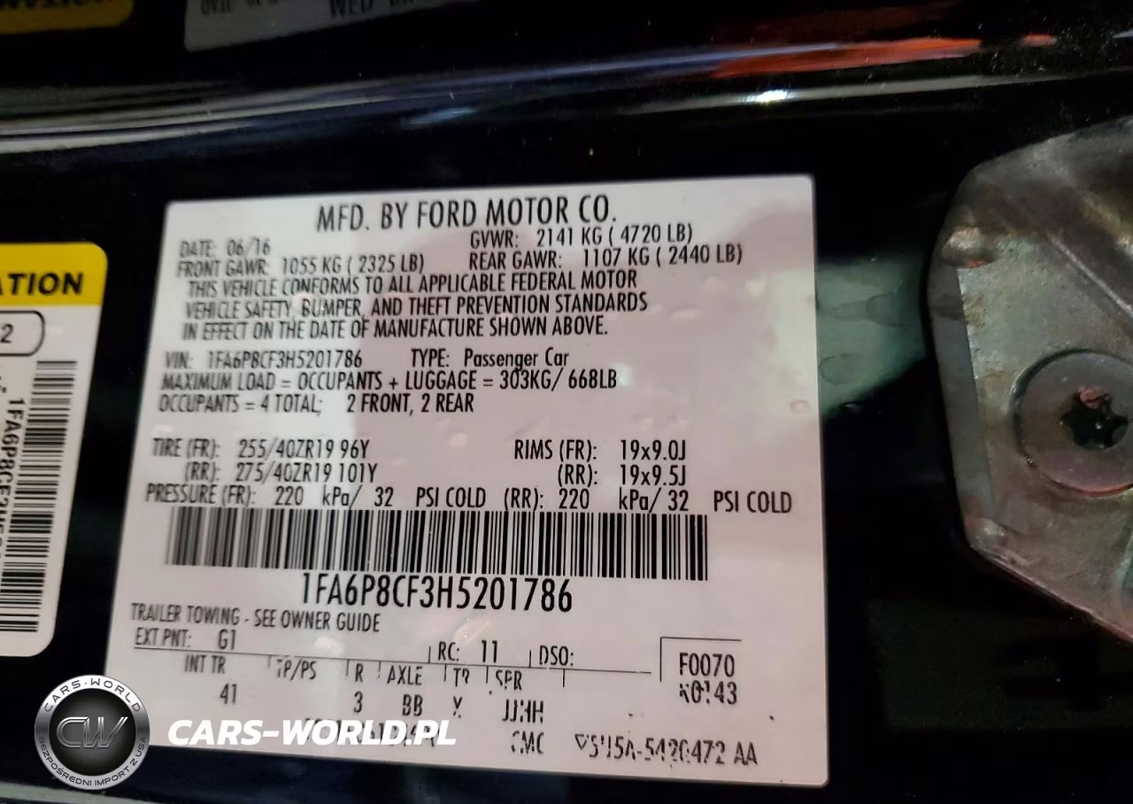 2017 Ford Mustang Gt VIN:1FA6P8CF3H5201786 - 13