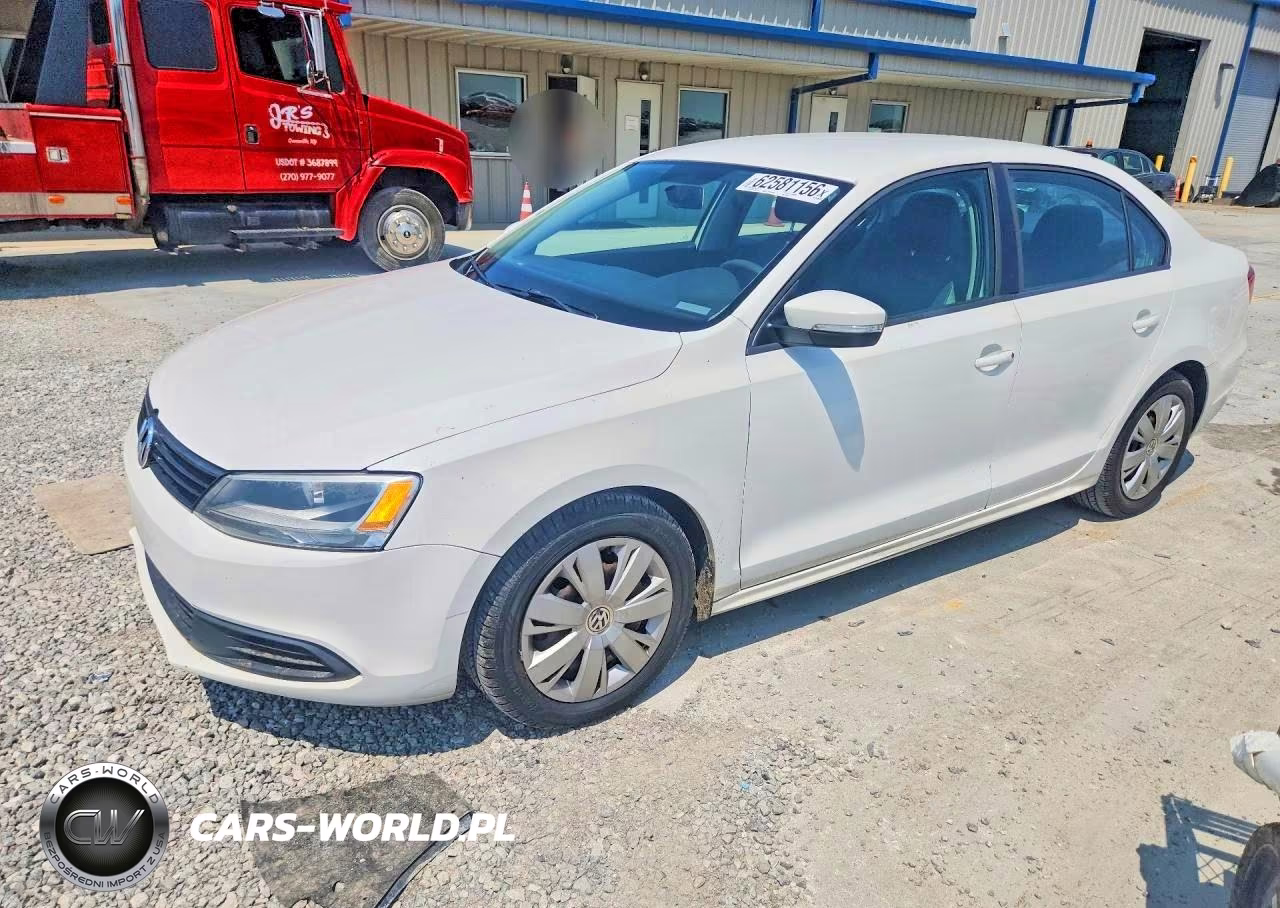 2012 Volkswagen Jetta Se VIN:3VWDX7AJ7CM403047 - 1