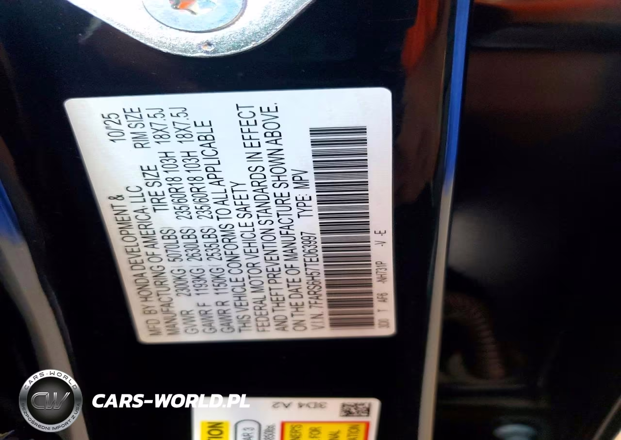 2026 Honda Cr-V Sport VIN:7FARS6H57TE063997 - 13