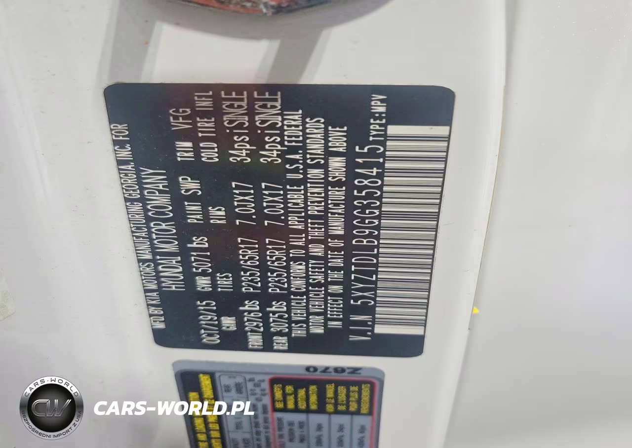 2016 Hyundai Santa Fe Sport 2.4L VIN:5XYZTDLB9GG358415 - 14