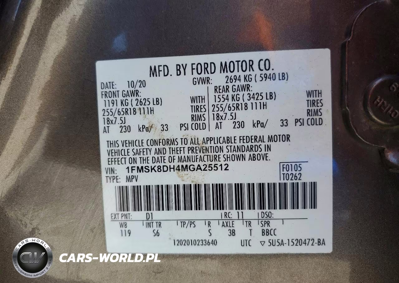 2021 Ford Explorer Xlt VIN:1FMSK8DH4MGA25512 - 12