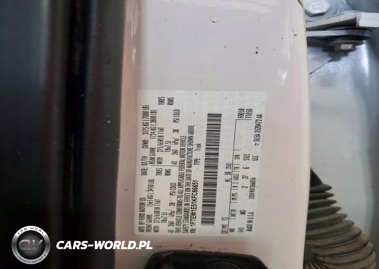 2019 Ford F150 Supercrew VIN:1FTEW1E51KFC86651 - 12