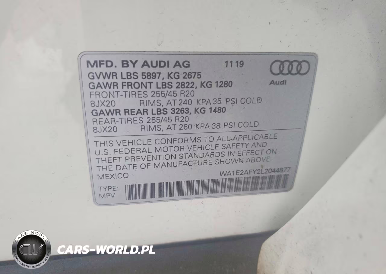 2020 Audi Q5 E Premium Plus VIN:WA1E2AFY2L2044877 - 14