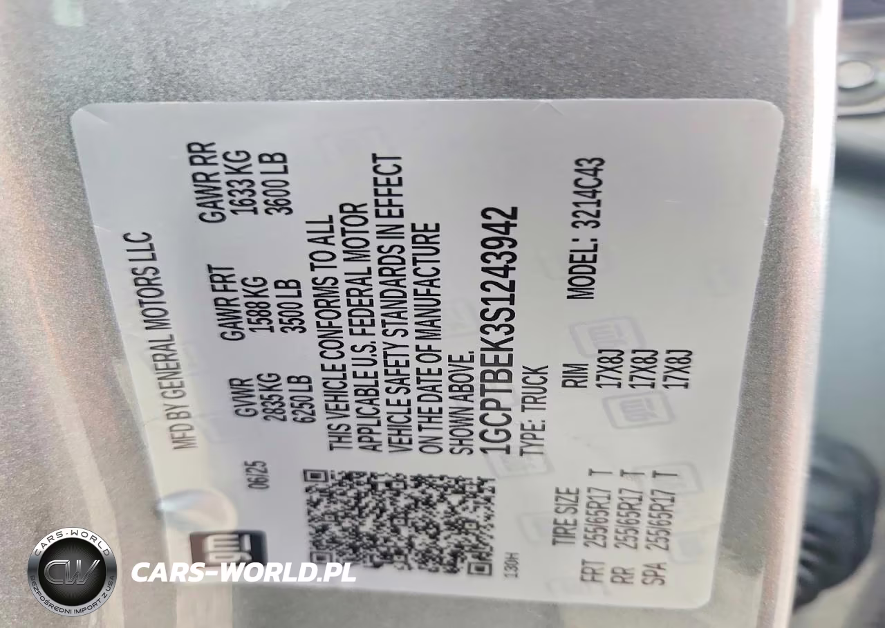 2025 Chevrolet Colorado VIN:1GCPTBEK3S1243942 - 12