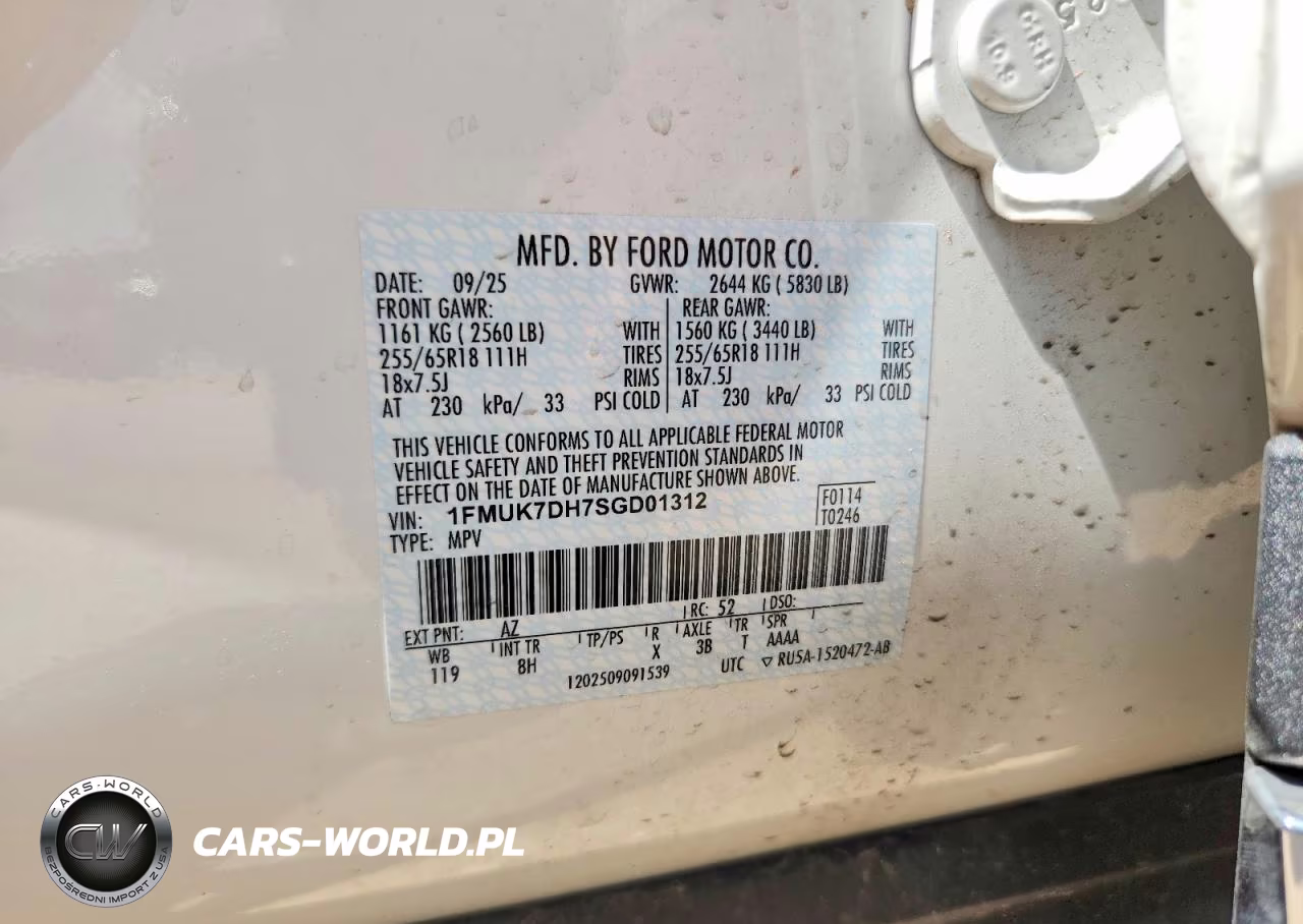 2025 Ford Explorer Active VIN:1FMUK7DH7SGD01312 - 13