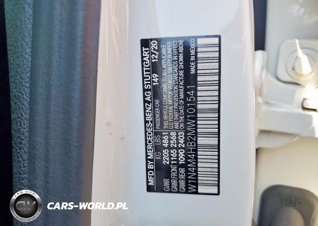 2021 Mercedes-Benz Glb 250 4Matic VIN:W1N4M4HB2MW101541 - 14