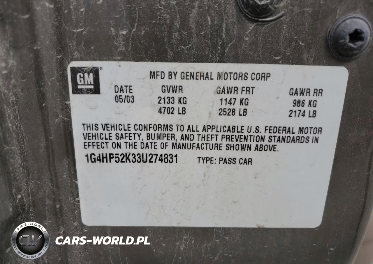 2003 Buick Lesabre Custom VIN:1G4HP52K33U274831 - 12