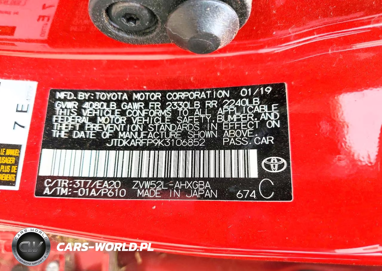 2019 Toyota Prius Prime VIN:JTDKARFP9K3106852 - 12