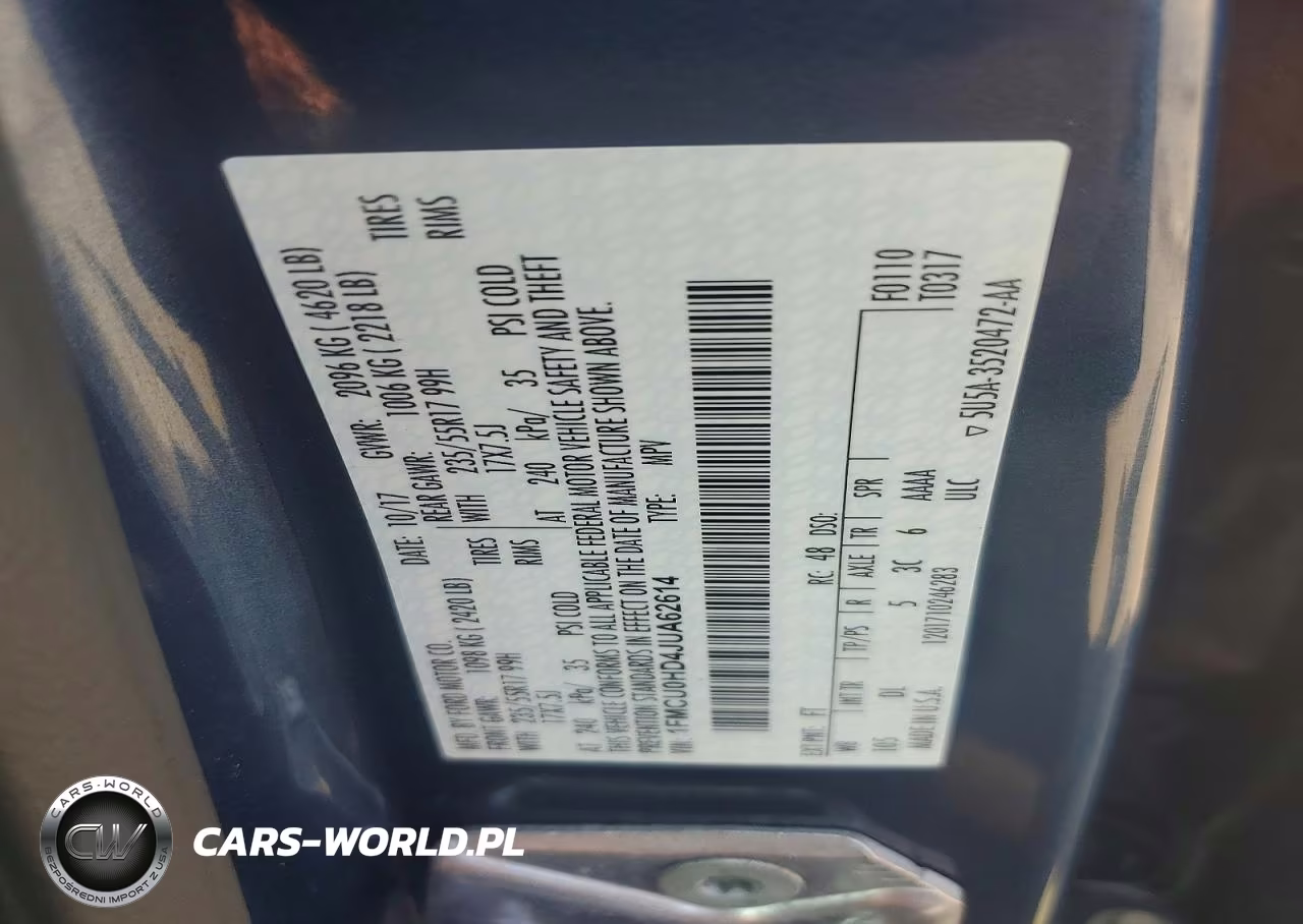 2018 Ford Escape Sel VIN:1FMCU0HD4JUA62614 - 13