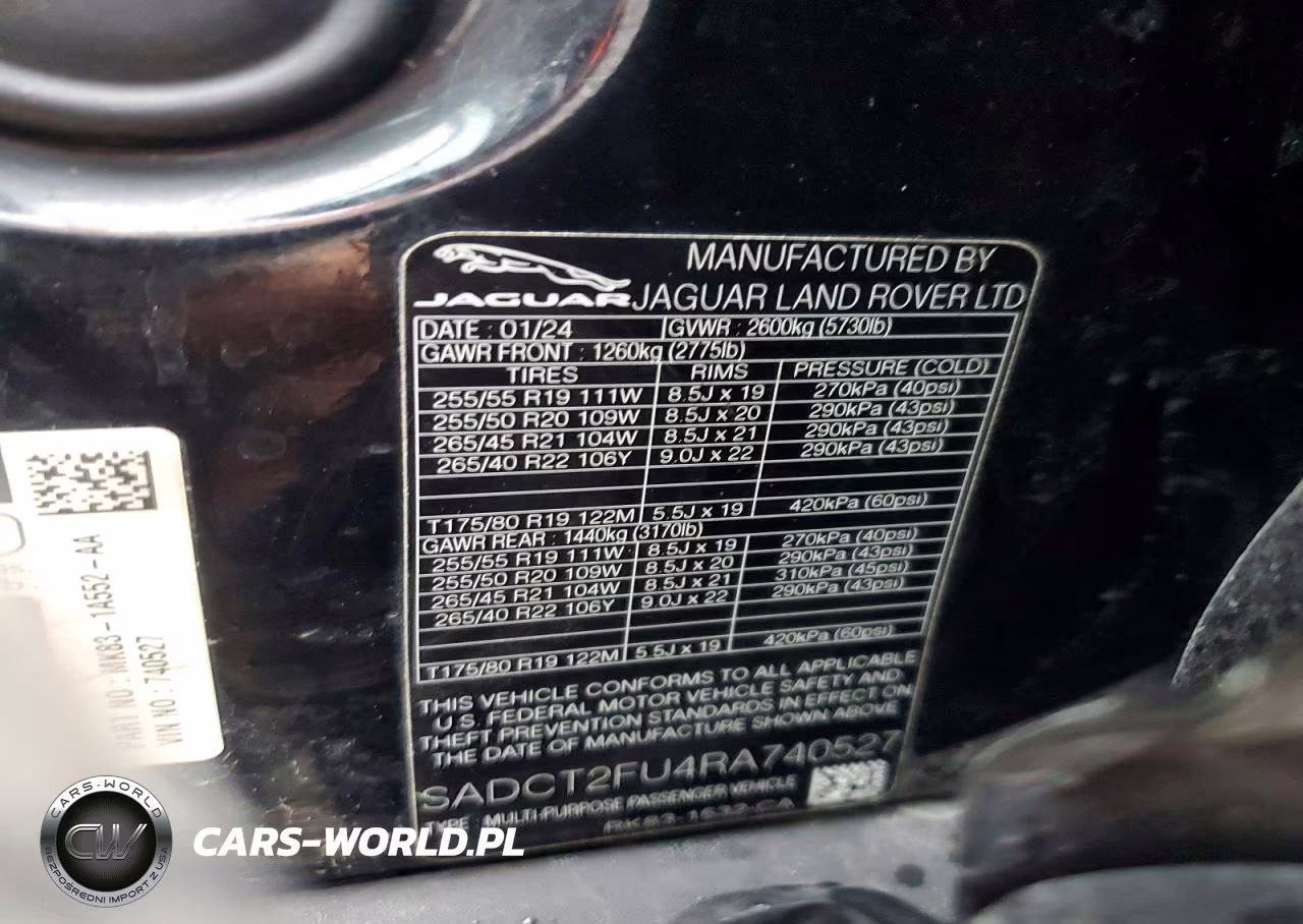 2024 Jaguar F-Pace R-Dynamic S VIN:SADCT2FU4RA740527 - 14