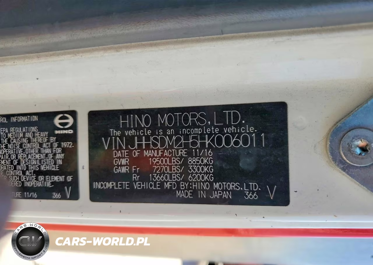 2017 Hino 195 Box Truck VIN:JHHSDM2H5HK006011 - 12