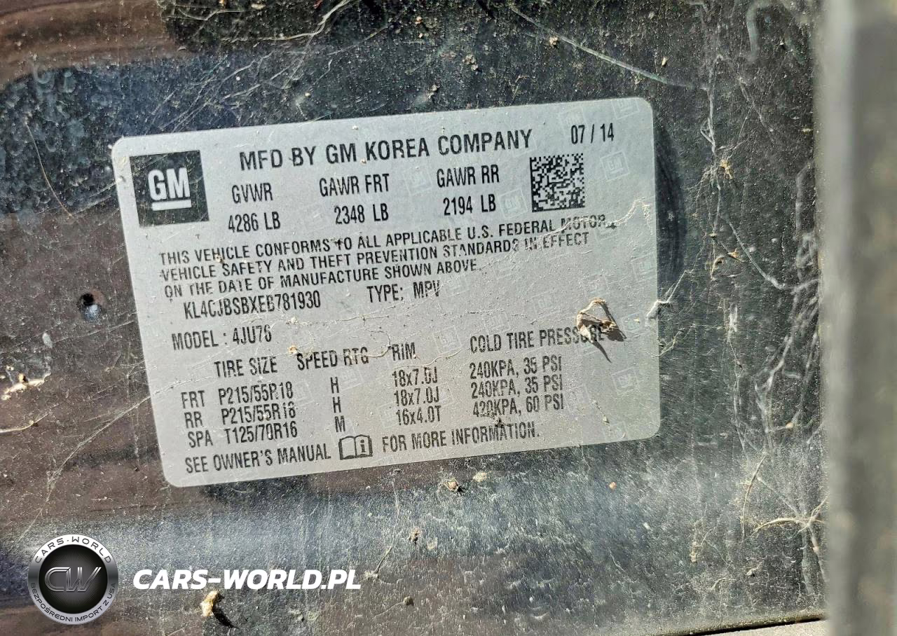 2014 Buick Encore Convenience VIN:KL4CJBSBXEB781930 - 13