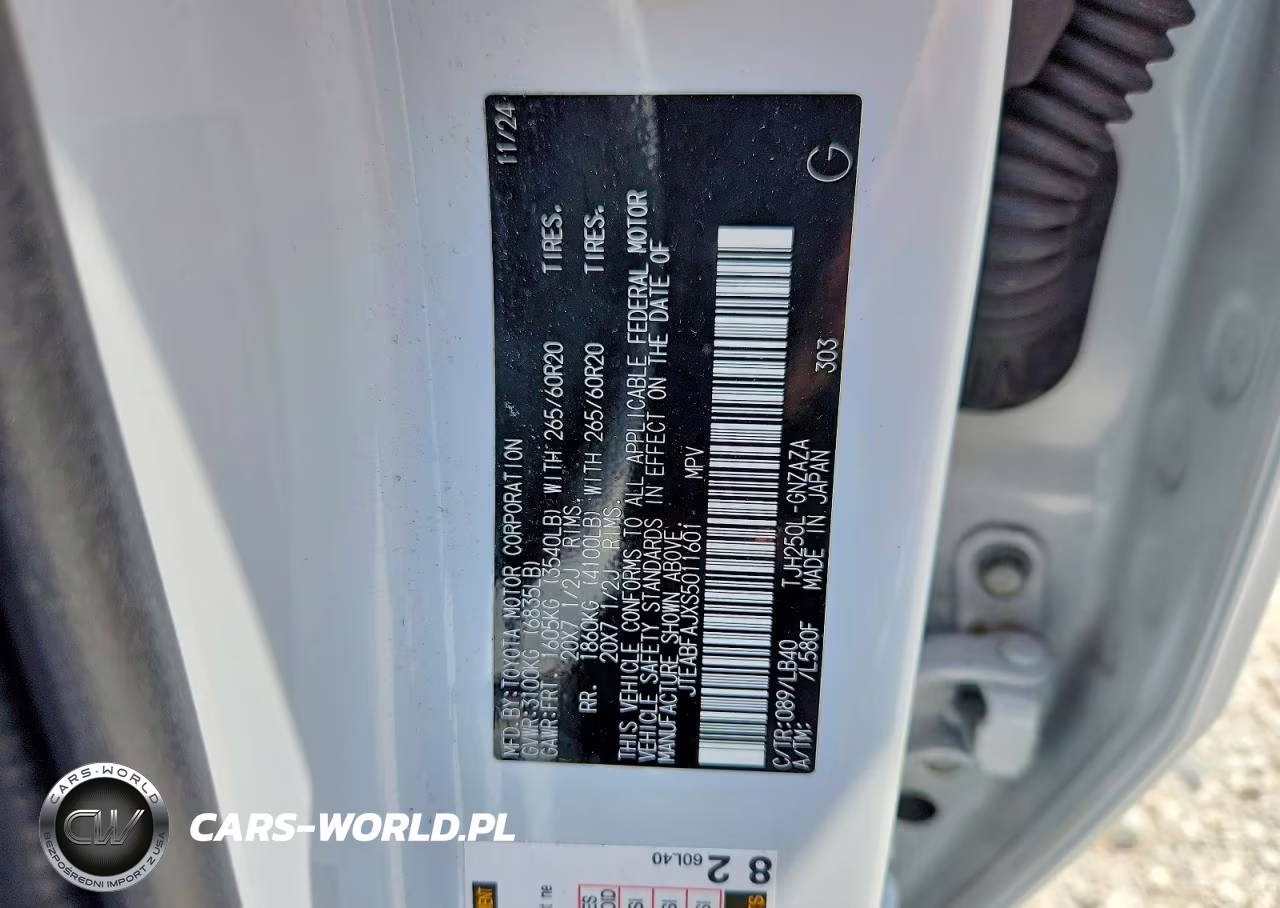 2025 Toyota Land Cruiser Base VIN:JTEABFAJXS5011601 - 14