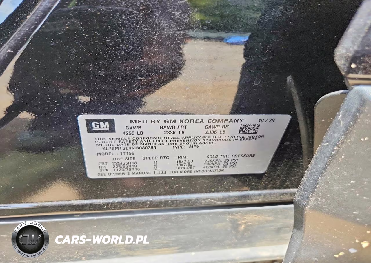 2021 Chevrolet Trailblazer Rs VIN:KL79MTSL4MB080365 - 13