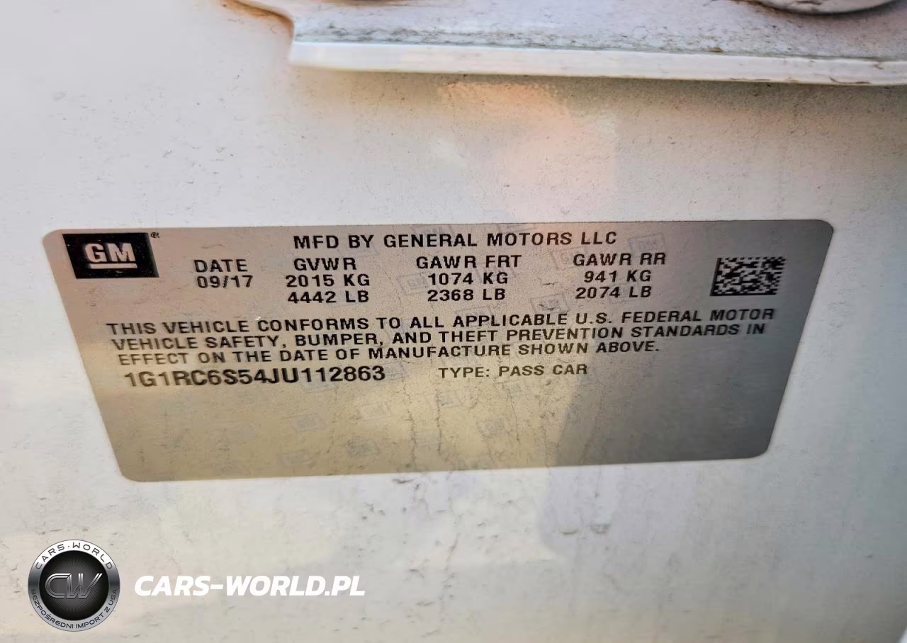 2018 Chevrolet Volt Lt VIN:1G1RC6S54JU112863 - 12