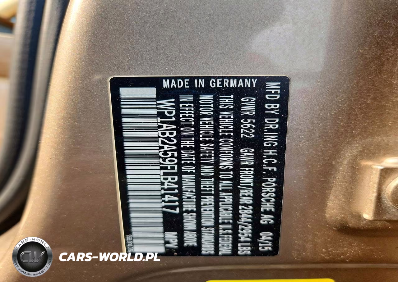 2015 Porsche Macan S VIN:WP1AB2A59FLB41417 - 12