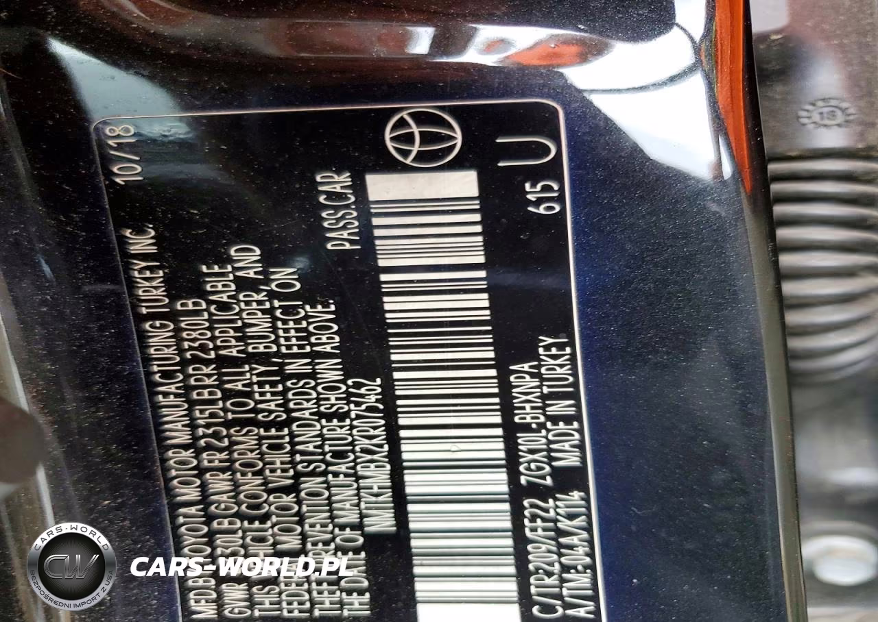 2019 Toyota C-Hr Xle VIN:NMTKHMBX2KR075462 - 12