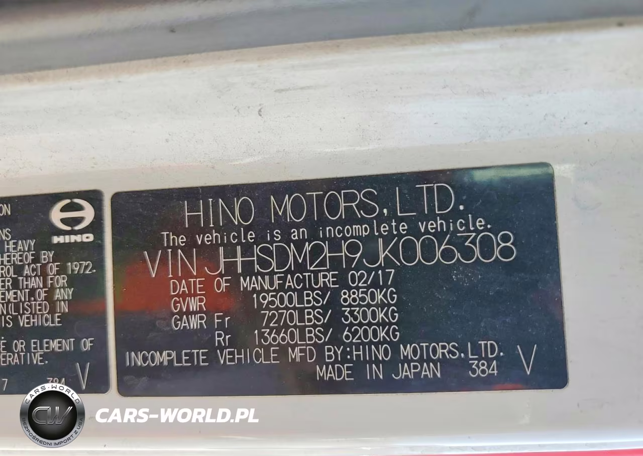 2018 Hino 195 Box Truck VIN:JHHSDM2H9JK006308 - 12