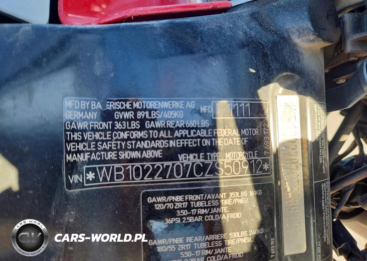 2012 BMW F800 R VIN:WB1022707CZS50912 - 9