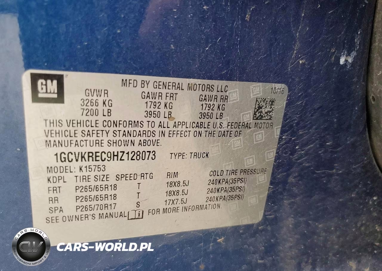 2017 Chevrolet Silverado K1500 Lt VIN:1GCVKREC9HZ128073 - 12