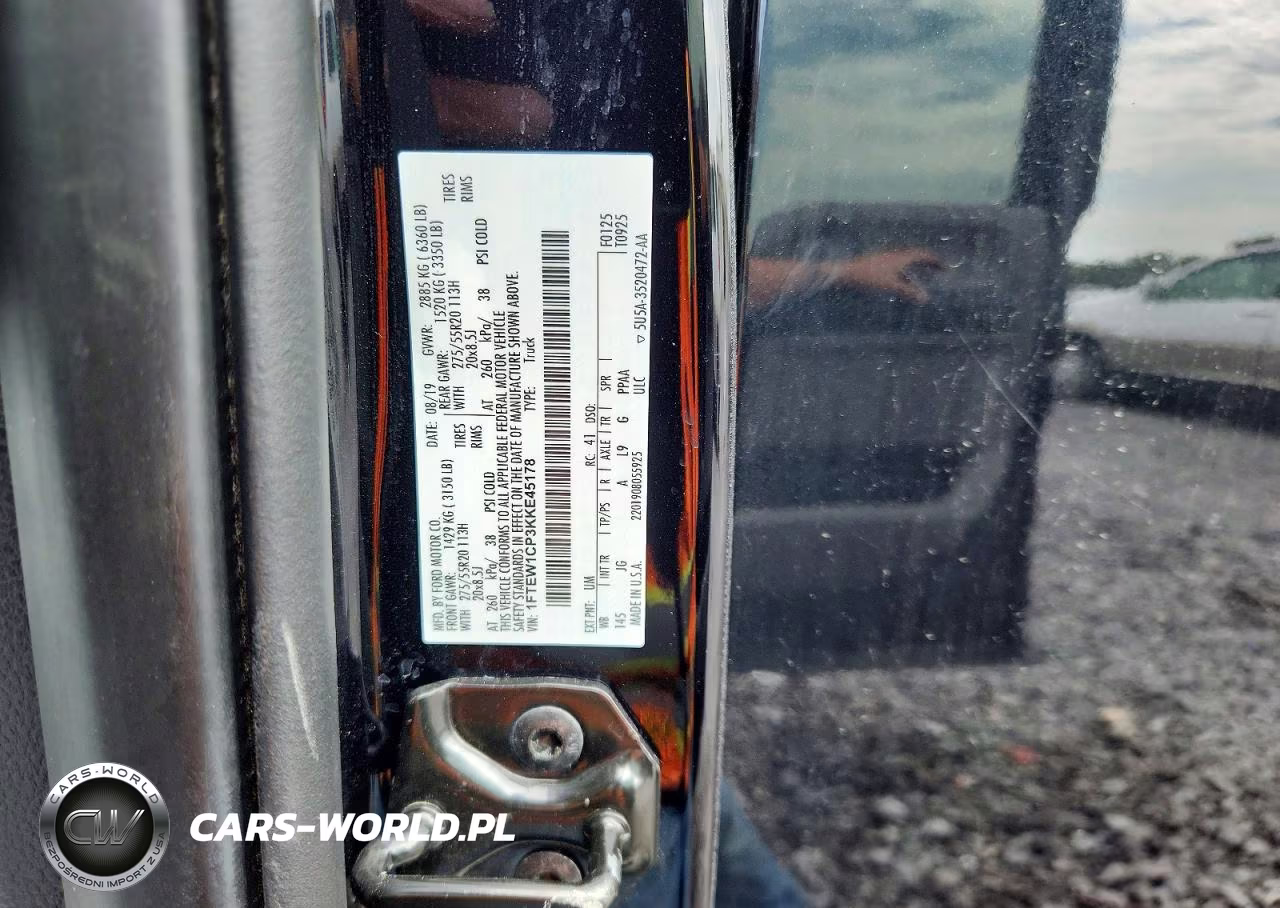 2019 Ford F150 Supercrew VIN:1FTEW1CP3KKE45178 - 12