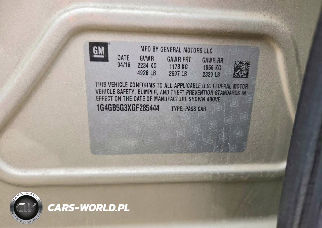 2016 Buick Lacrosse VIN:1G4GB5G3XGF285444 - 12