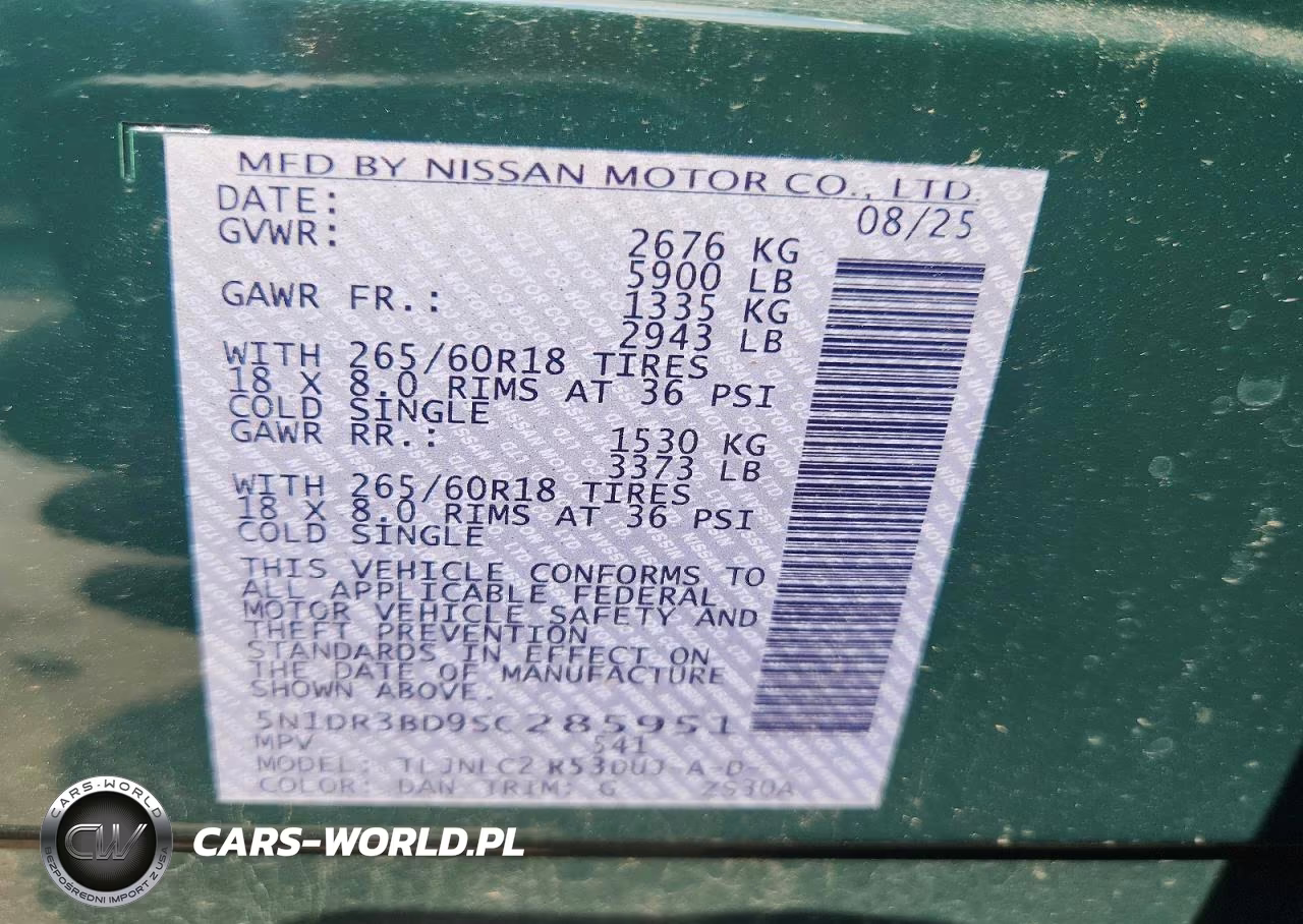 2025 Nissan Pathfinder Rock Creek VIN:5N1DR3BD9SC285951 - 12
