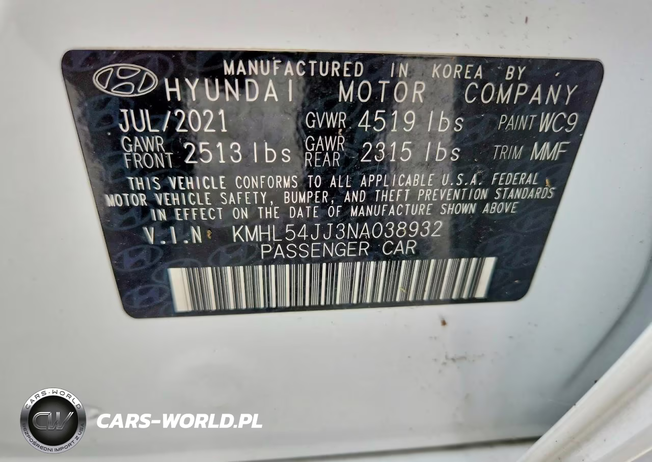 2022 Hyundai Sonata Hybrid Limited VIN:KMHL54JJ3NA038932 - 13