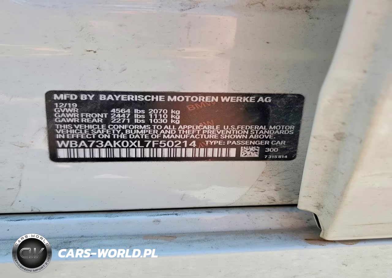2020 BMW 228Xi VIN:WBA73AK0XL7F50214 - 12