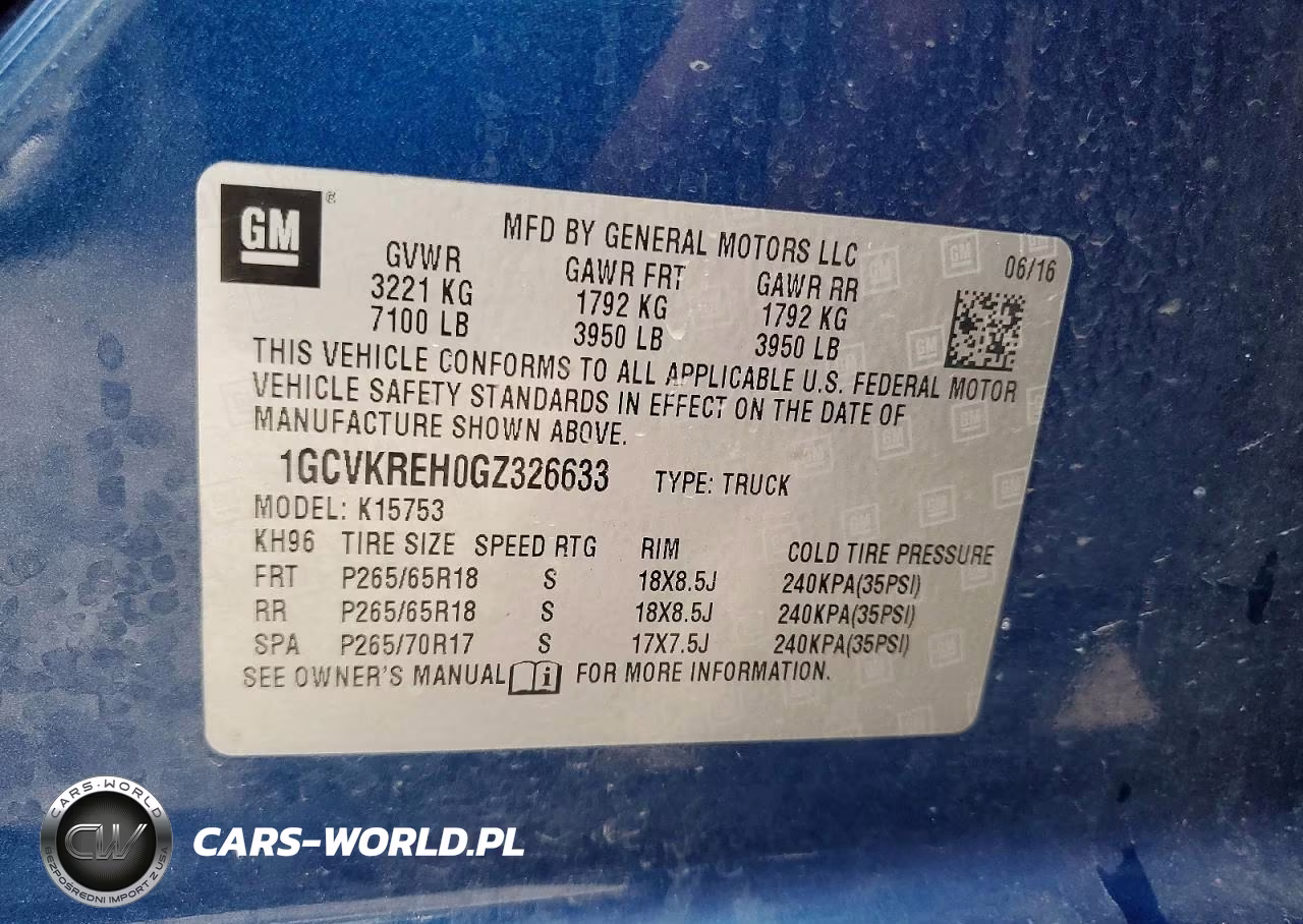 2016 Chevrolet Silverado K1500 Lt VIN:1GCVKREH0GZ326633 - 12